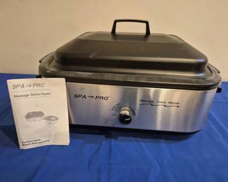 Lot 171: SPA PRO Massage Stone Heater with Stones and Manual