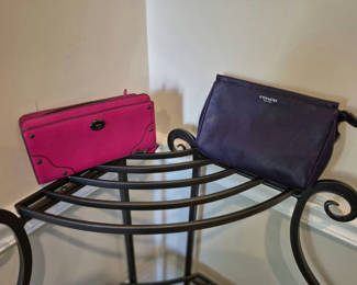 Lot 8: Coach bags (2) + pink wallet