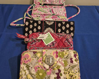 Lot 85: Vera Bradley Quilted Wallets and Cosmetic Bags