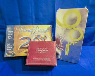 Lot 36: Board Game: Trival Pursuit- 3 editions