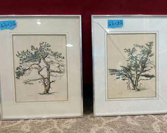 Lot 176: Two Framed John Westcott Tree Prints