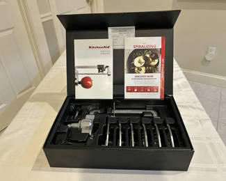 Lot 146: KitchenAid Spiralizer Plus Set with 7 blades