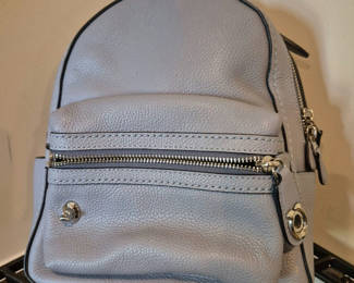 Lot 13: Coach lavender pebble leather mini backpack