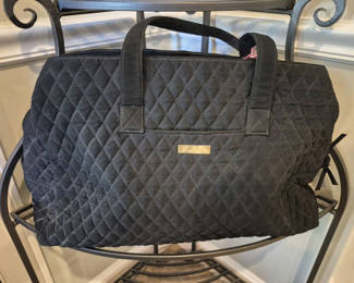 Lot 89: Vera Bradley Quilted Black Travel Bag