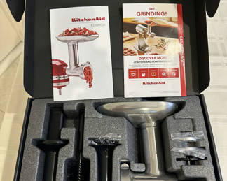 Lot 151: KitchenAid Metal Food Grinder Attachment Kit