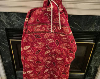 Lot 87: Vera Bradley red paisley bags and organizers