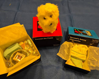 Lot 44: American Girl Doll "Coconut the Puppy" with Baking Accessory Sets