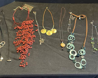 Lot 85: Assorted beaded necklaces and pendants