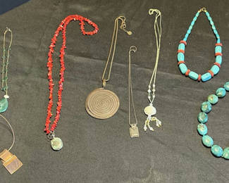 Lot 84: Assorted Necklaces and Jewelry with Turquoise Beads