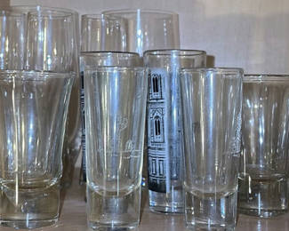 Lot 46: Assorted Clear Glass Drinking Glasses
