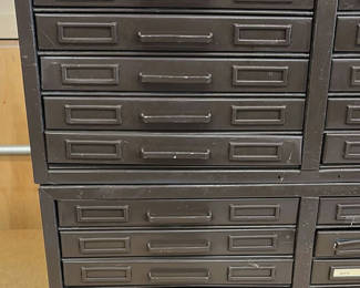 Lot 91: Two Metal Cabinets for small Precision Tools