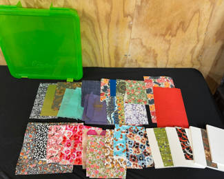 Lot 67: Washi Paper and Craft Supply with Storage 