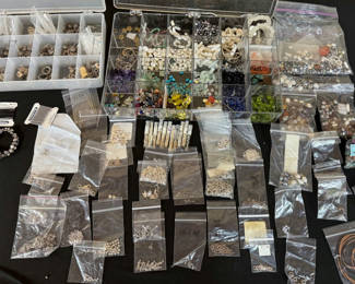 Lot 169: Big Lot of beads and jewelry findings 