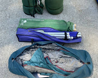 Lot 27: Camping Lot With Cots & Tent