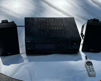 Lot 134: Sony Stereo Receiver and Advent Speakers