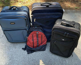 Lot 36: Suitcases and Backpack