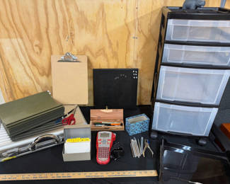 Lot 61: Office Lot with Label Maker 