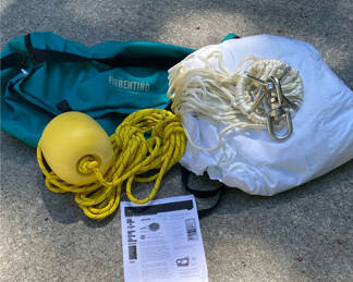 Lot 131: Para-Ring Sea Anchor Kit with Rope, Buoy, and Bag