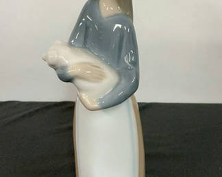 Lot 49: Lladro Girl With Pig, with Original Box