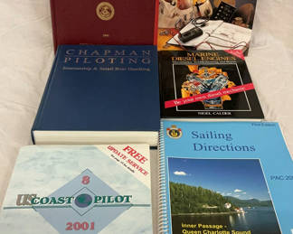 Lot 172: Maritime navigation and boat maintenance book collection