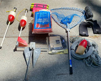 Lot 24: Boating Equipment Assortment
