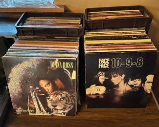 Vinyl LPs.