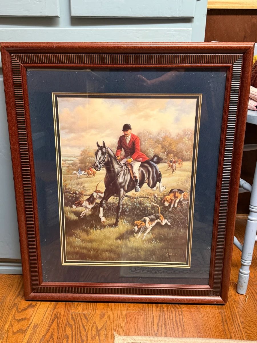 GENTLEMAN'S HUNT BY JUDY GIBSON FRAMED ART