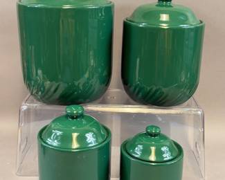 JC PENNEY RS CHINA 8 PC CERAMIC CANISTER SET