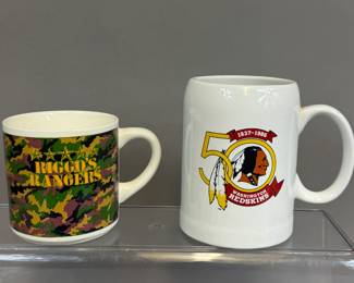 VINTAGE NFL WASHINGTON REDSKINS RIGGOS RANGERS MUG