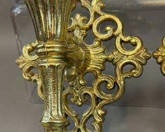 VINTAGE HOLLYWOOD REGENCY WALL SCONCES