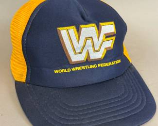VINTAGE WWF WORLD WRESTLING FEDERATION TRUCKER CAP