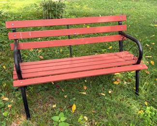 GARDEN BENCH WOOD & METAL