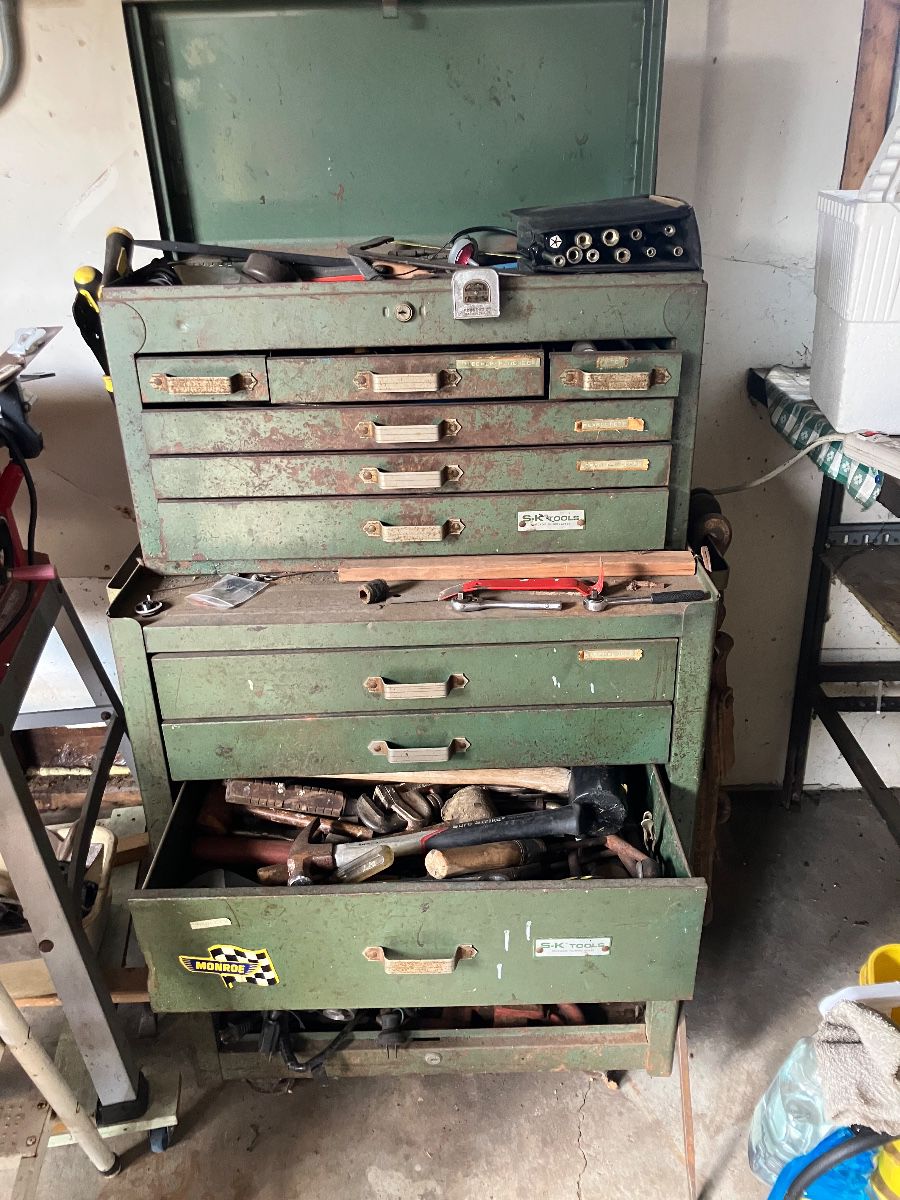 Classic tool box and tons of tools