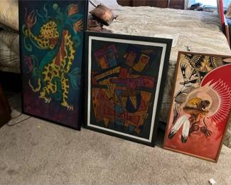 Three Mixed Media Art Prints