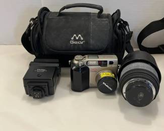 Olympus Camera C2040 Zoom Camera , Sigma Lens Vivitar Flash