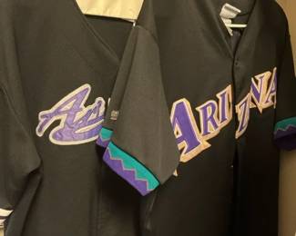 Two Vintage Arizona Diamondback Jerseys One Steve Finley