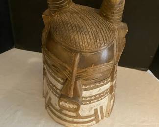 Hand Carved Wooden Mask From The Congo
