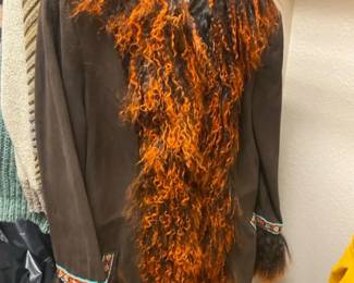 002 Vintage Penny Lane Bohemian Leather Coat