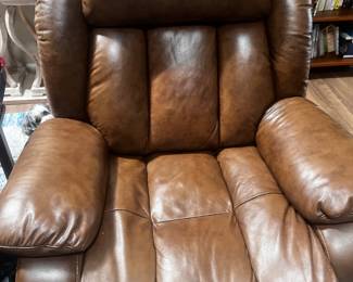Electric leather recliner