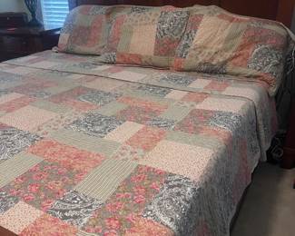 King size bed with mattress set