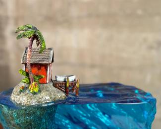 “Vintage Treasure”, an original mixed media sculpture by listed artist, Steve Barton. Edition 73/195, artist signed on the back, in excellent condition, and measures on plinth, 15” H x 12” W x 8” D.