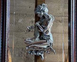 This lot features a stunning sculpture by Italian company, Brunel Preziosi D’Autore. Crafted with .999% weighted silver, mounted in a frame, and measures in frame, 28.5” H x 24” W.