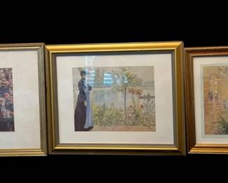 Bal Du Moulin De La Galette, Karin By The Shore Azalea Framed Printed Art