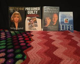 Handmade Afghans And Hardback Books