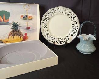 Oscar De La Renta Bouquet Fine China Fenton Art Glass
