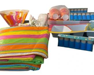 Vibrant Summer Party Supply Entertaining Mega Lot