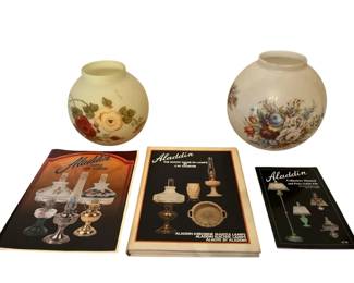BP w Gone With The Wind Lamp Shades Along w Aladdin Lamp Books
