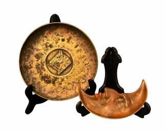 Vintage Decorative Metal Plate Tray