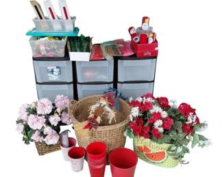 Floral And Decorating Items With Storage Bundle