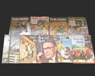11 Vintage Field Stream And Farm Ranch Magazines